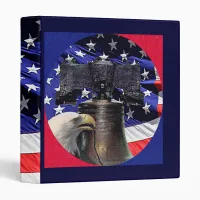 American Bald Eagle, Bell and Flag Binder