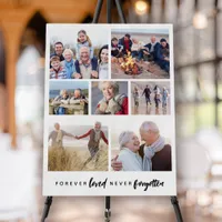 Forever Loved Never Forgotten 7 Photo Memorial Foam Board