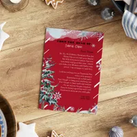 Personalized letter from Santa Claus Christmas  Invitation