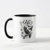 Funny Vintage Crow F-Caw-F Mug