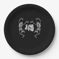 Till Death Do Us Part Skeleton Design Paper Plates