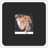 Till Death Do Us Part Classic – Spooky Soulmate Qu Square Sticker