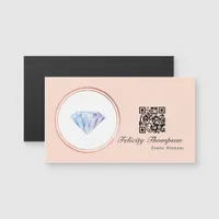 Rose Gold and Blush Pink Wedding Planner QR Code