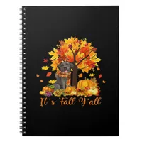 It’s Fall Y’all Halloween Autumn Retro Graphic Notebook
