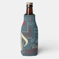 Born to Dance Blue/Red/Gold ID277 Bottle Cooler