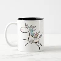 A Magical Unicorn Two-Tone Coffee Mug