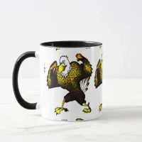 Cartoon Fighting Eagle Mug