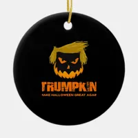 Trumpkin, Make Halloween Great Again Classic Ceramic Ornament