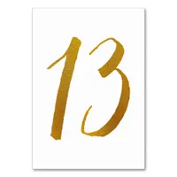 Table Numbers - Casual Brush Script Typography -13