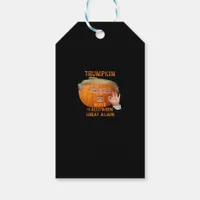 Trumpkin Pumpkin Make Halloween Great Again  Gift Tags