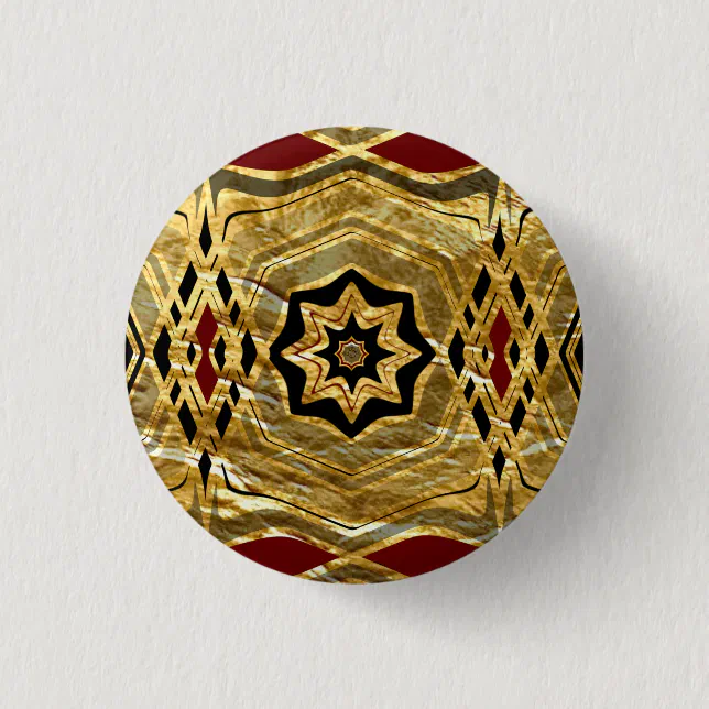 Golden fantasy button