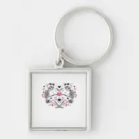 Skeleton Heart Hands Classic Viral Keychain