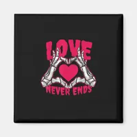 Funny Valentines Day Skeleton Heart Hands Magnet