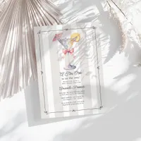 A Tini One Is on the Way Martini Baby Shower Invitation