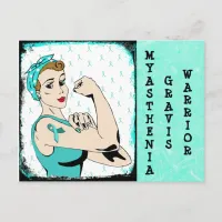 MG Warrior Lady Postcard