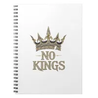 No Kings In America Vintage Graphic Notebook