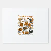Retro Tis The Season Halloween Season Fall Sign