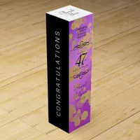 Elegant 47th Amethyst Wedding Anniversary Wine Box