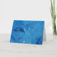 Abstract Blue Card