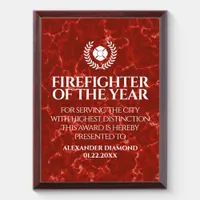 Firefighter of the Year Red Marble Award
