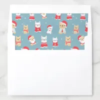 French Bulldog Christmas Pattern Envelope Liner