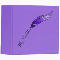 Binder - Purple Feather Pen