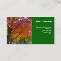 Autumn Leaves of Yellow and Orange Photo Business Card