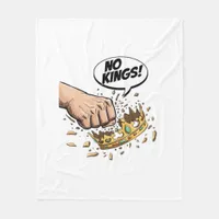 No Kings In America Creative Design Fleece Blanket