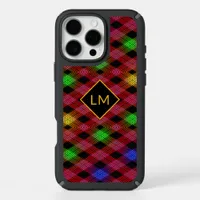Monogram Gingham Check Multicolored Pattern iPhone 16 Pro Max Case