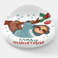 Lazy Sloth Christmas  Paperweight