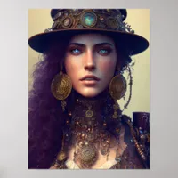 Steampunk Goddess Poster