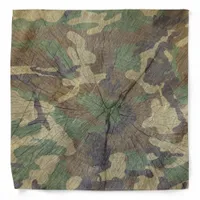 Camouflage Print Tree Trunk Texture Bandana