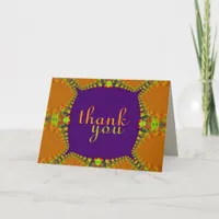 Exotic Lace Thank You Gracias Thank you Danke Card