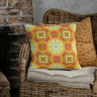 Star stellar geometric spell binding throw pillow