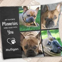 Pet Loss Dog Lover Sympathy Photo Pet Memorial Fleece Blanket