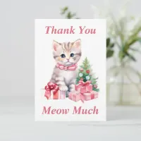 Kitty Thank You Card