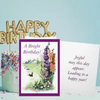 Vintage Bright Birthday Card