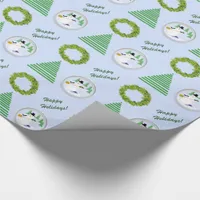 Gift Wrap - Snowglobe, Tree, Wreath, Happy Holiday