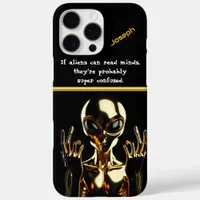 Golden Alien at Area 51 iPhone 16 Pro Max Case