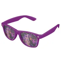 Purple leaves retro sunglasses