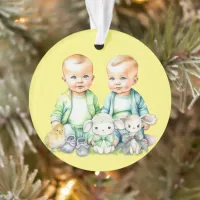 Soon To Be Twins Coming Soon Announcement Ornament