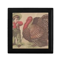 Vintage Thankgiving Turkey Jewelry Box