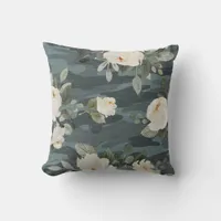 Peony Camo Throw Pillow