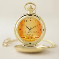 Grandmother gold bow pocket watch