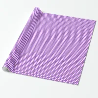 Dark Orchid and White Dots Wrapping Paper