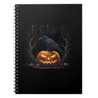 Caw-F's Spooky Pumpkin Halloween Classic Notebook