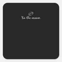 Tis The Season Football Game Day Touchdown Season Square Sticker