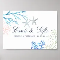 Watercolor Seaweed Beach Cards and Gifts Sign