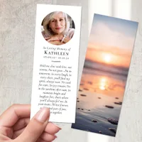 Dawn Sunrise Ocean Photo Prayer Memorial Bookmarks