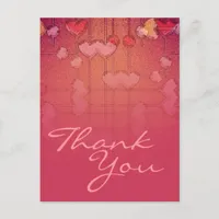 Thank You Hearts Postcard